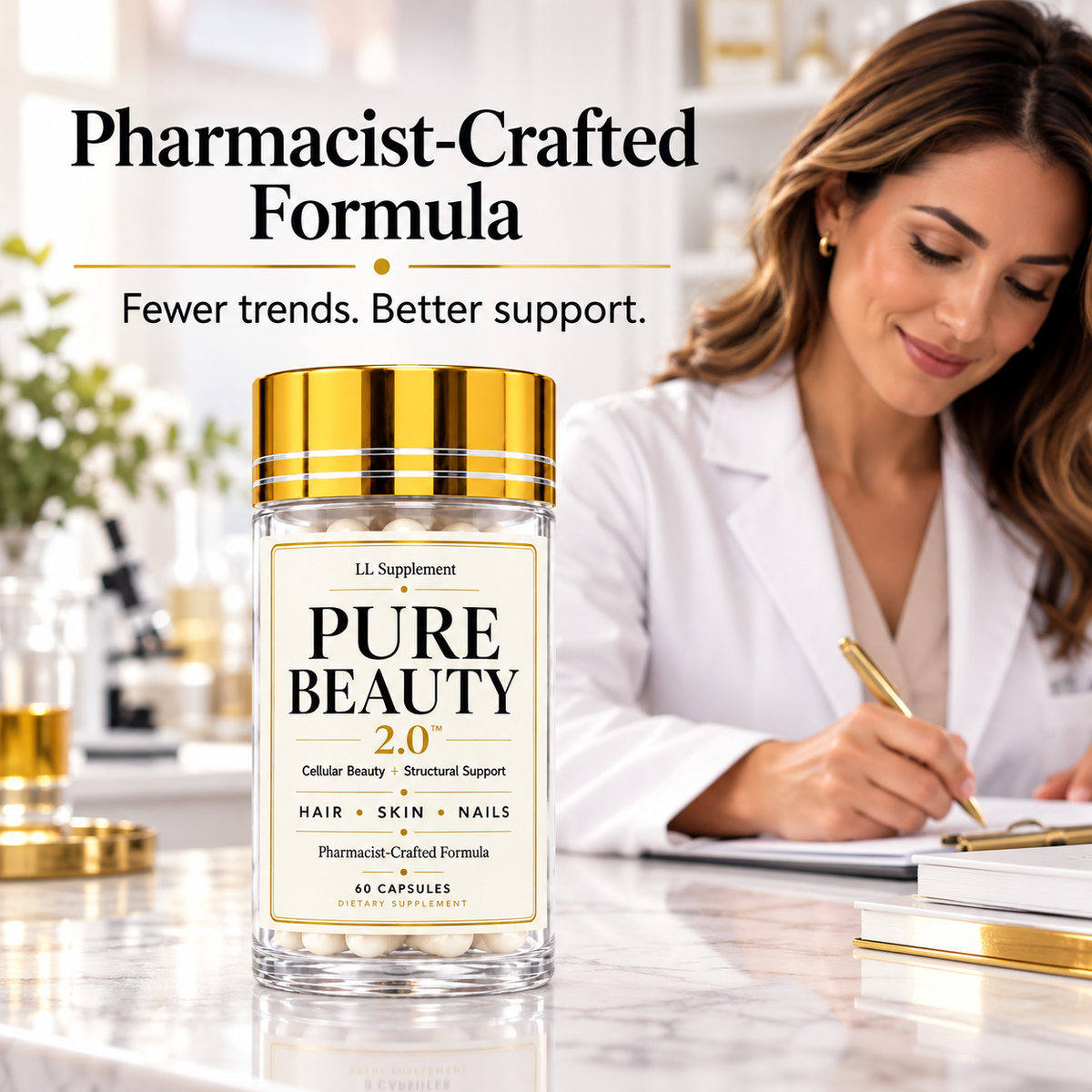Pure Beauty 2.0: Hair, Skin & Nails Support | Pharmacist-Crafted