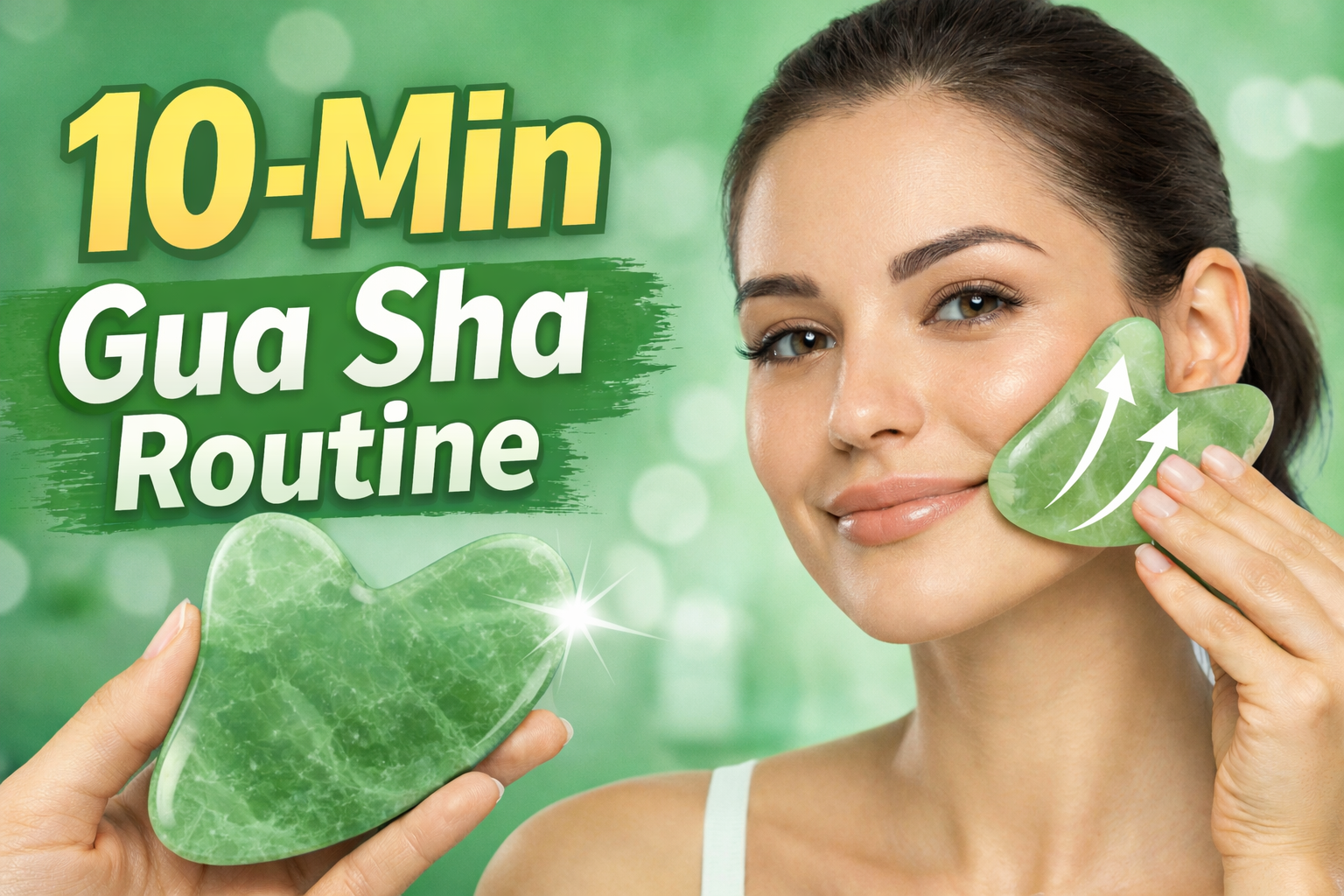 Load video: How to de-puff your face in 10 minutes with gua sha with LL Supplement Pharmacist Crafted