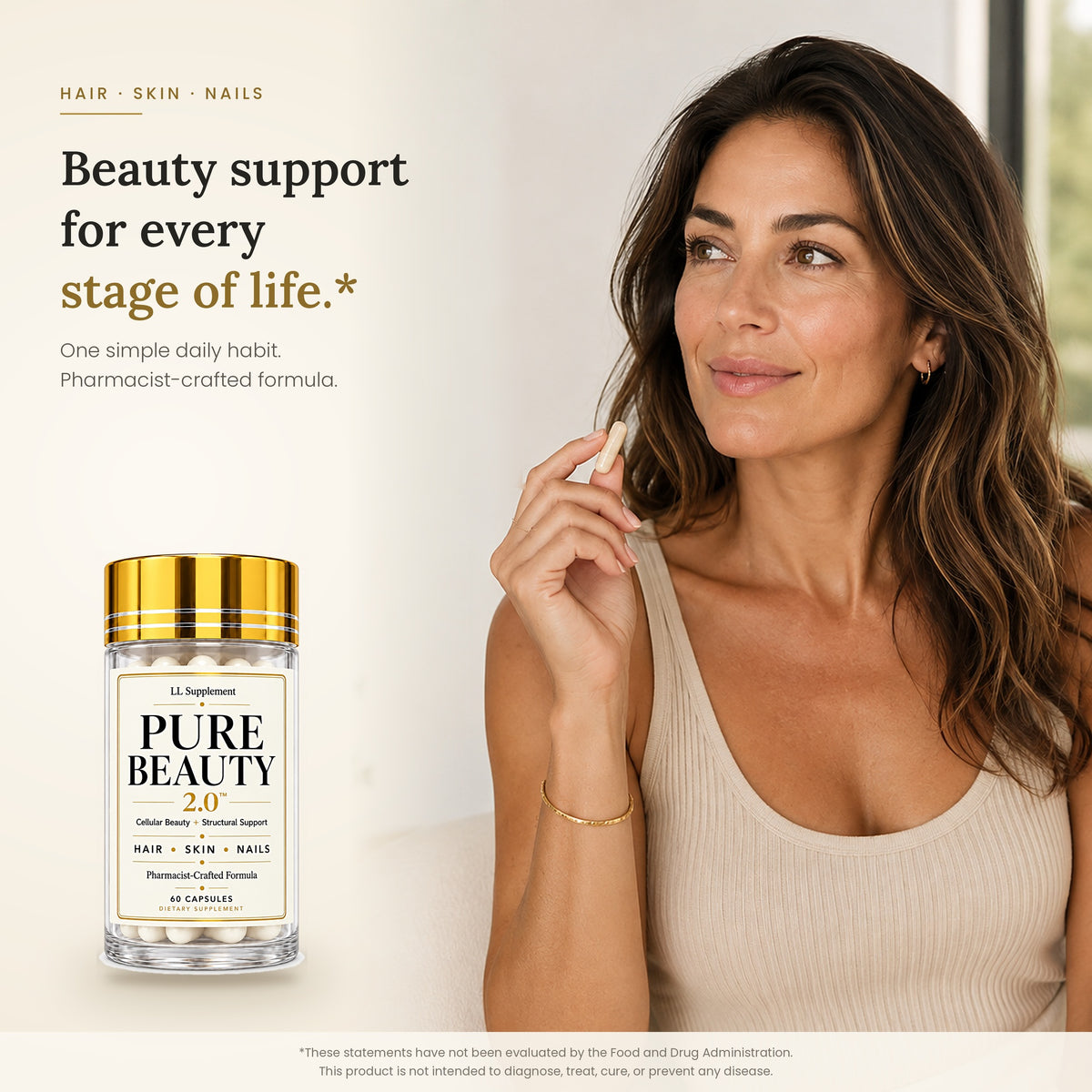 Pure Beauty 2.0: Hair, Skin & Nails Support | Pharmacist-Crafted