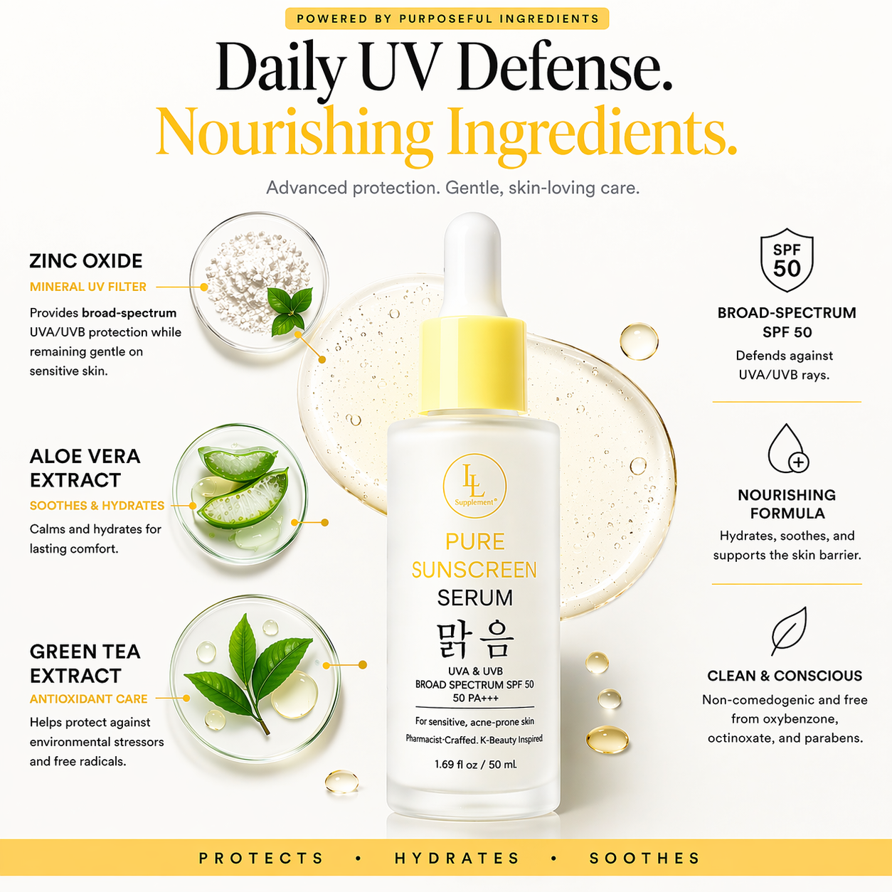 Pure Sunshine Serum SPF 50