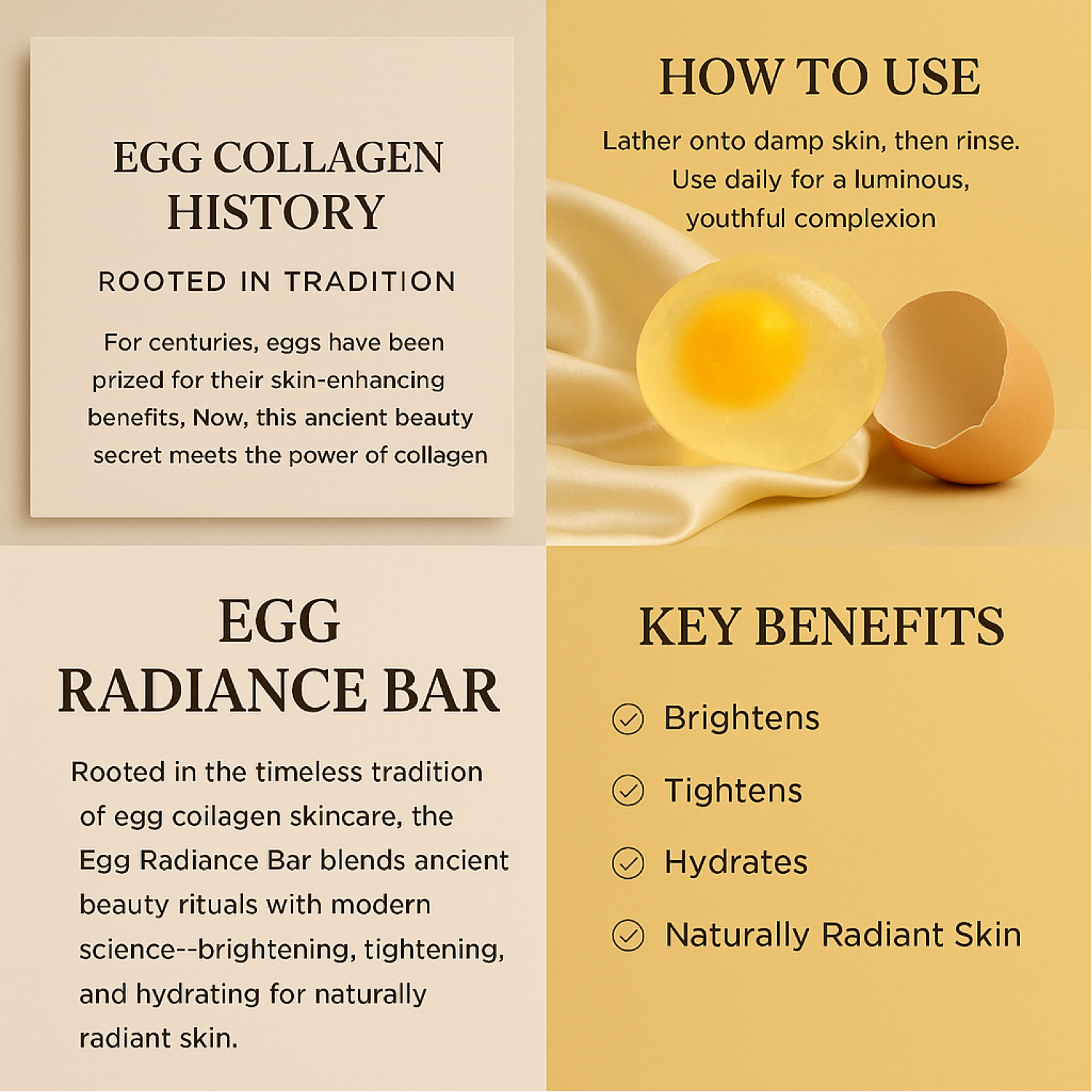 EggSilk Radiance Bar Soap LL Supplement