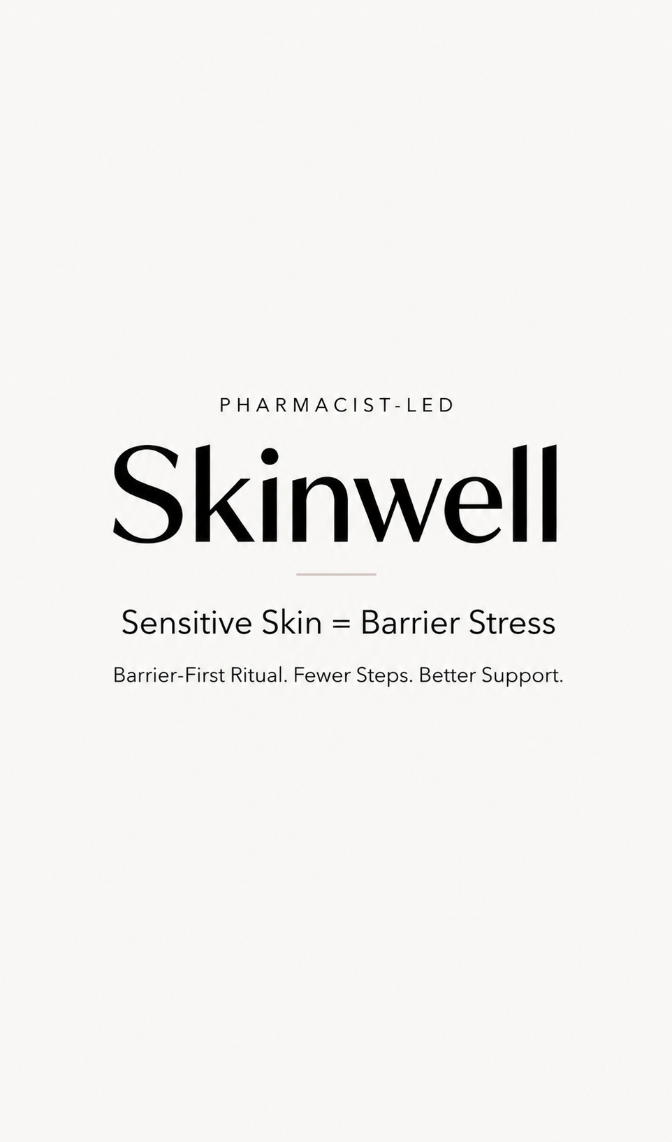 Skinwell logo and text on a white background