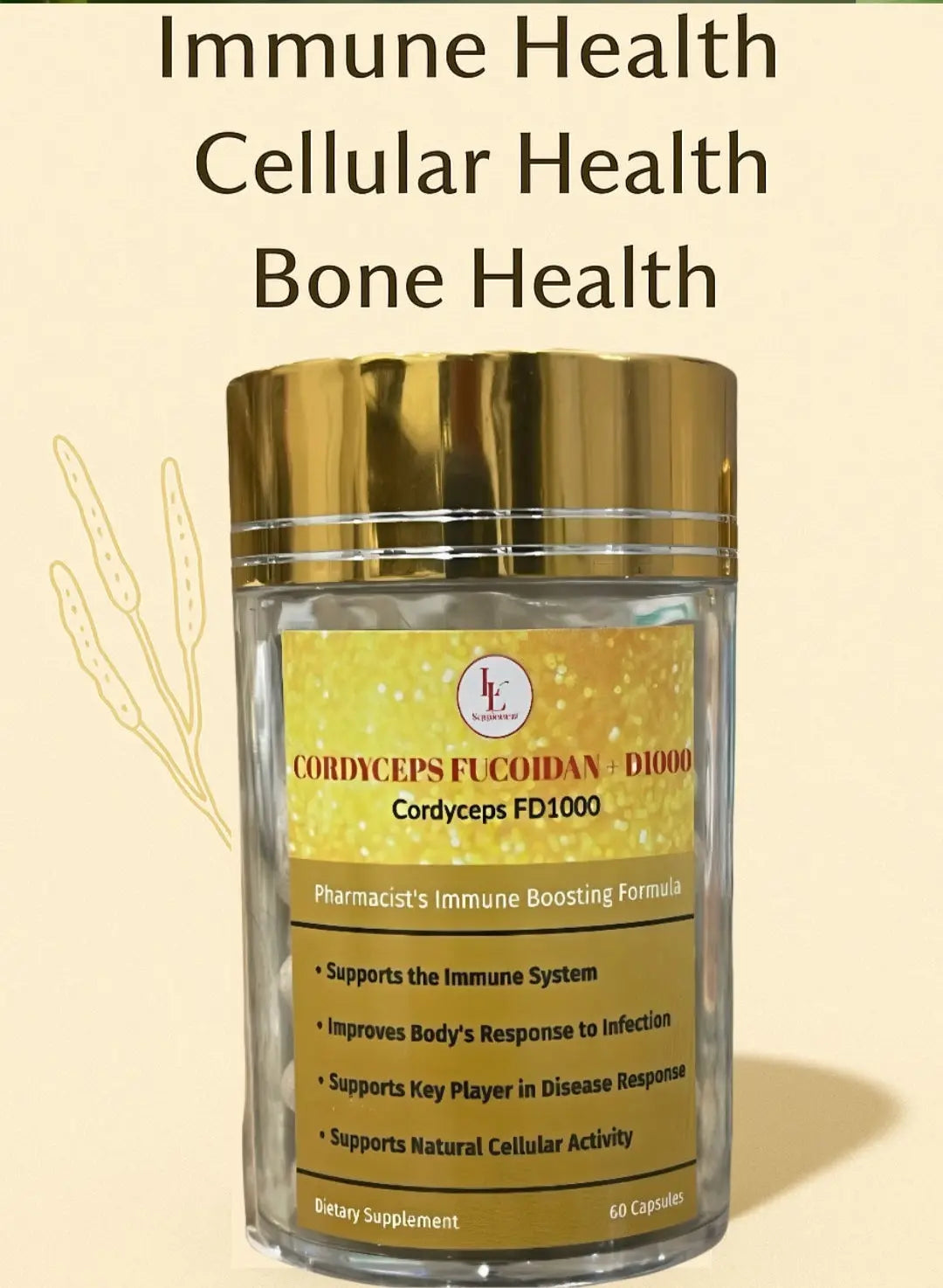 Cordyceps FD1000 Powerful Immunity Booster L&L Supplement