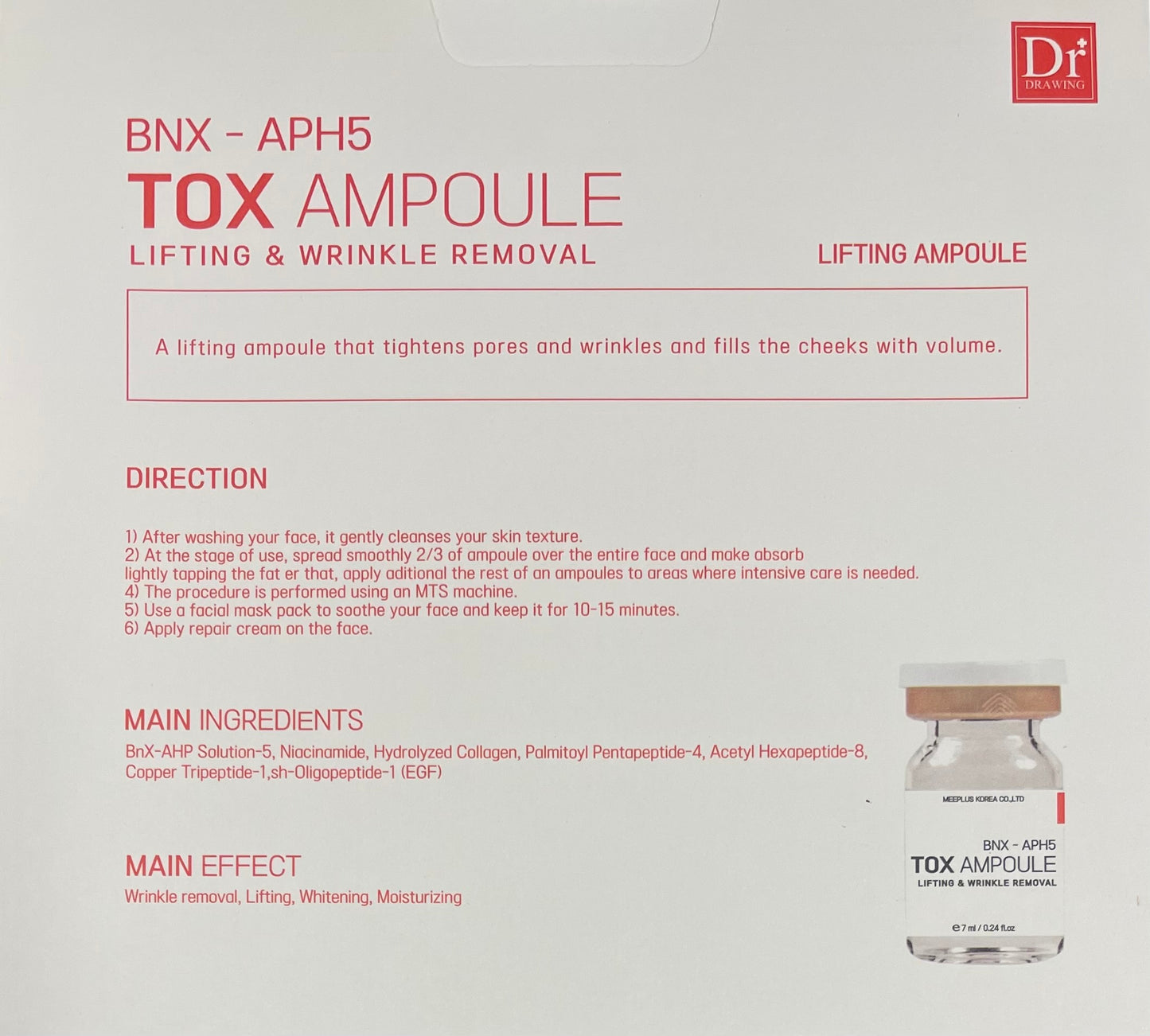 Tox Serum Ampoule - Advanced Wrinkle Lifting & Skin Reset K-Beauty Treatment