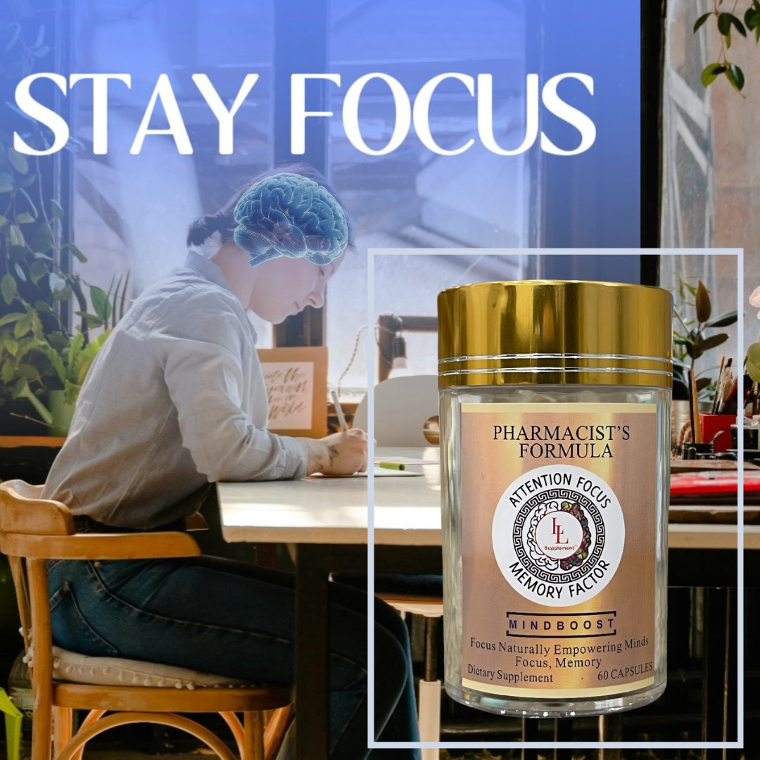 MindBoost: Focus Stress Cognitive Booster L&L Supplement