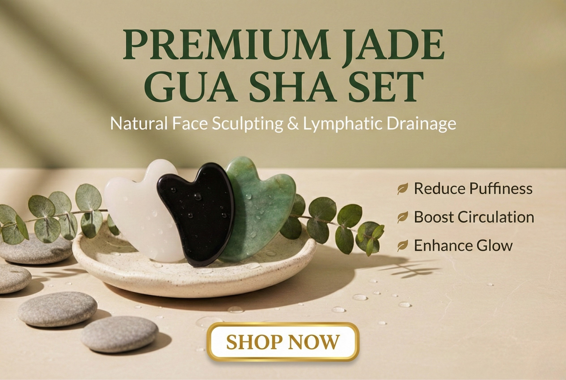 Use of Gua Sha stone for facial massage and health benefits 