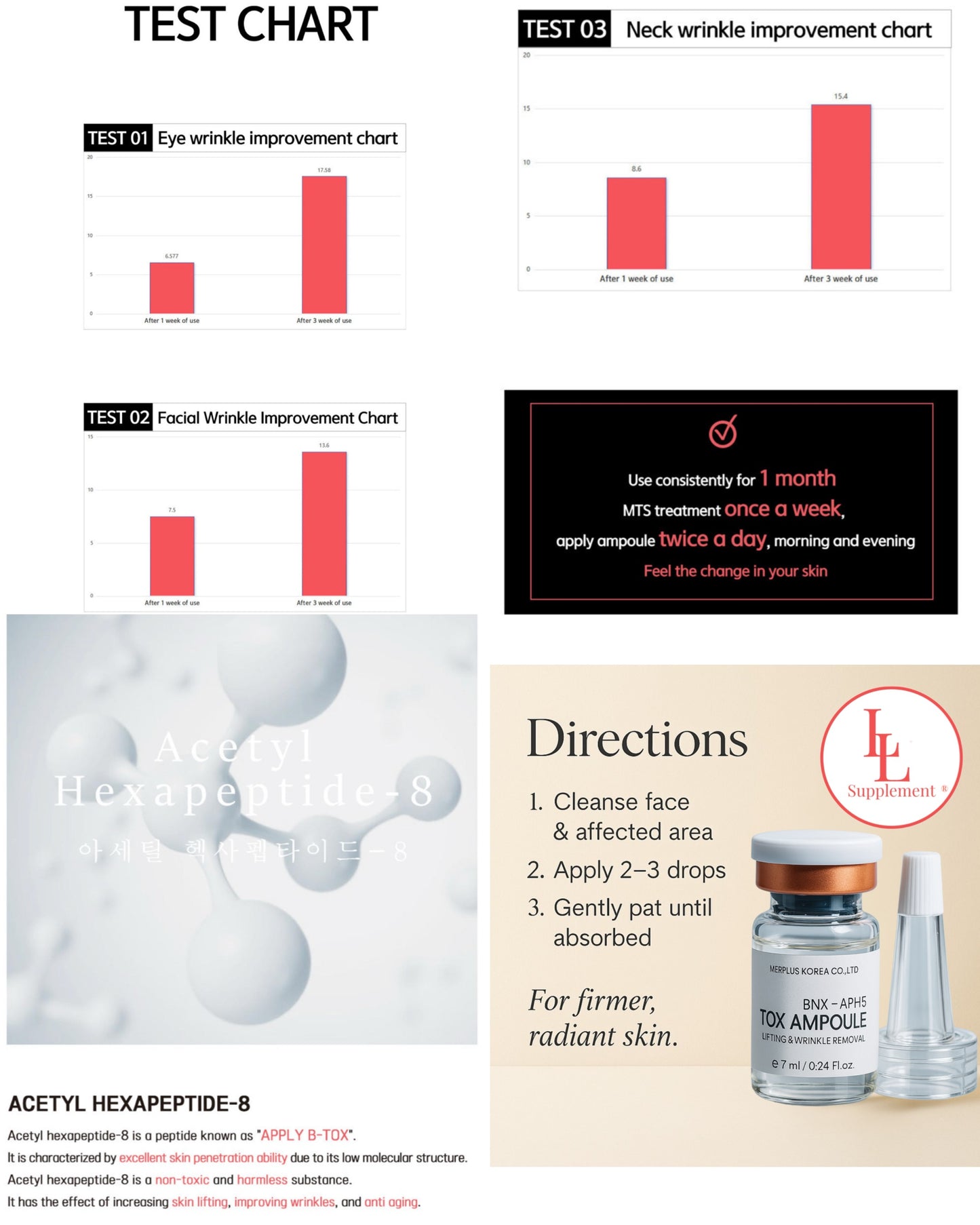 Tox Serum Ampoule - Advanced Wrinkle Lifting & Skin Reset K-Beauty Treatment