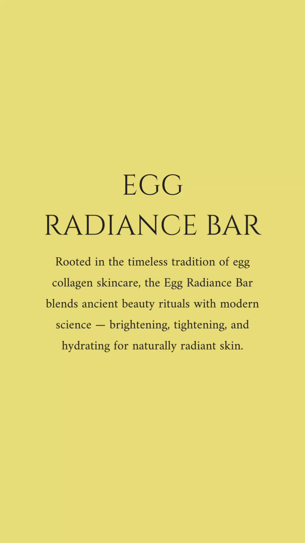 EggSilk Radiance Bar Soap
