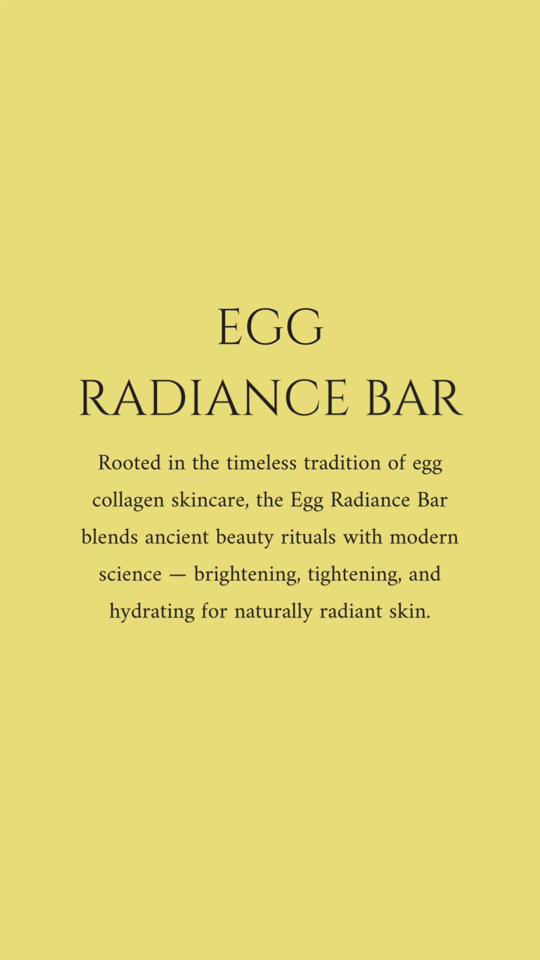 EggSilk Radiance Bar Soap