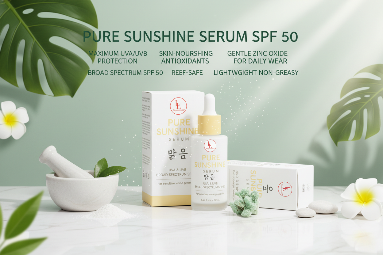 Pure Sunshine Serum Summer Banner